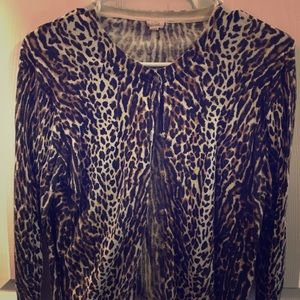 Leopard print cardigan J.Crew